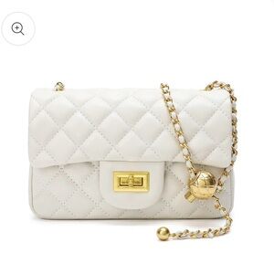 NWOT Tiffany & Fred Quilted Sheepskin Leather Crossbody Bag